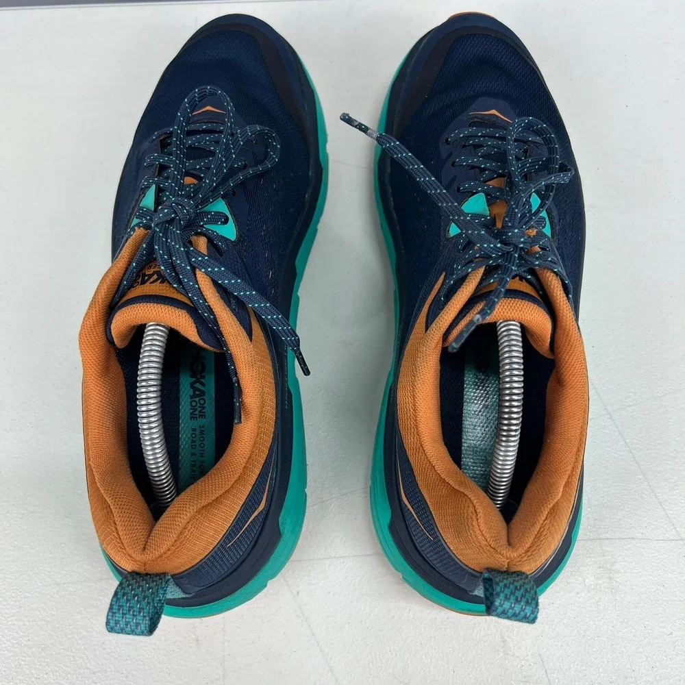 Hoka One One Challenger ATR 6 Mens 11 Running Shoes Blue Orange 1106510 OSAT